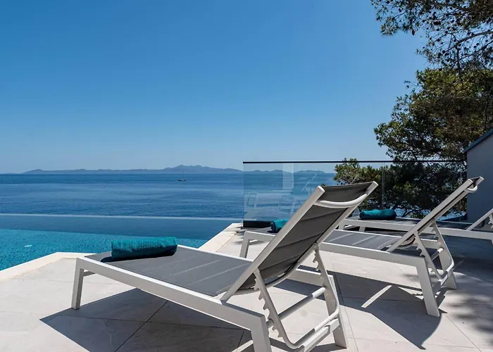 빌라 Luxury Seafront Miracul Korcula With Pool Blato (Korcula)